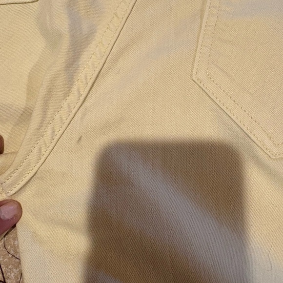 Zara high rise pale yellow straight jeans women’s size 6 - Picture 9 of 9